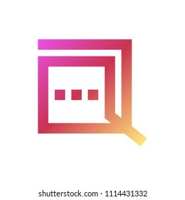 Q Shaped Bubble Talk Icon Logo
