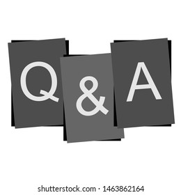 Q & A Sign - Question and Answer Icon. Illustration of Information Centre, Conversation or Confirm As  Simple Vector Sign & Trendy Symbol for Design and Websites, Presentation or Mobile Application.
