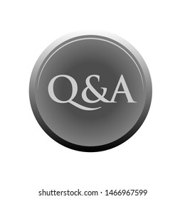 Q & A Sign - Question and Answer Icon. Illustration of Information Centre, Conversation or Confirm As  Simple Vector Sign & Trendy Symbol for Design and Websites, Presentation or Mobile Application.