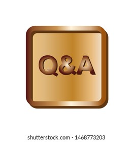 Q & A Sign - Question and Answer Icon. Illustration of Information Centre, Conversation or Confirm As  Simple Vector Sign & Trendy Symbol for Design and Websites, Presentation or Mobile Application.