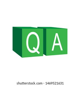 Q & A Sign - Question and Answer Icon. Illustration of Information Centre, Conversation or Confirm As  Simple Vector Sign & Trendy Symbol for Design and Websites, Presentation or Mobile Application.