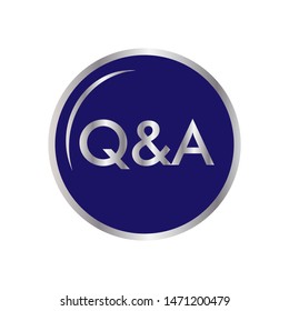 Q & A Sign - Question and Answer Icon. Illustration of Information Centre, Conversation or Confirm As  Simple Vector Sign & Trendy Symbol for Design and Websites, Presentation or Mobile Application.