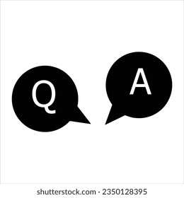 Q - Un signo, una señal de vector simple y un símbolo de moda para el diseño y los sitios web, presentación