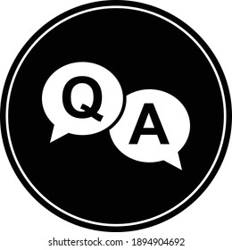 Q and A Social Media or Internet Network Highlights Icon