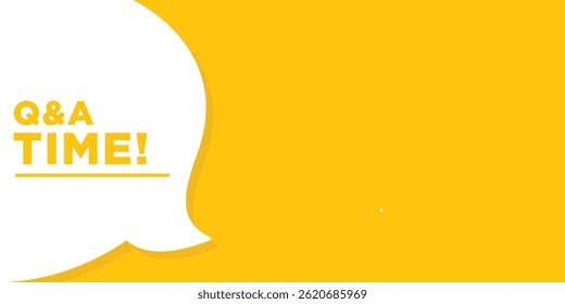 Banner de balão de perguntas e respostas. Usado para negócios, marketing e publicidade.