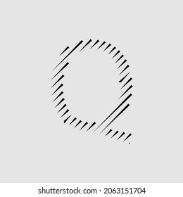 Q stylish font letter and logo design
