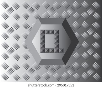 Q Text Aluminium Wallpaper