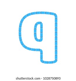 Q Ticket Letter Logo Icon Design