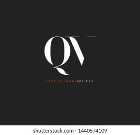Q & V letters Joint logo icon vector template for corporate logo and business card design.