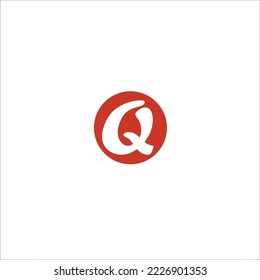 Q vector logo design letter 