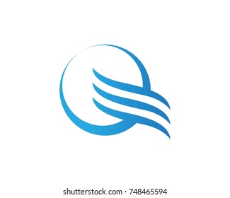 Q wave logos template