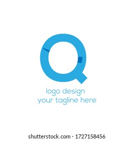 Q Word Logo Design Template