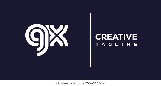 Q and X logo design. QX abstract Letters Logo Monogram. This logo design is the process of creating a visual symbol that represents a brand, company, or individual.