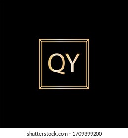Q Y letter logo abstract design