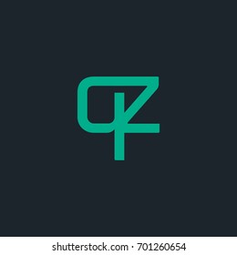 Q Z joint logo letter design vector template