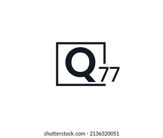 Q77, 77Q Initial letter logo
