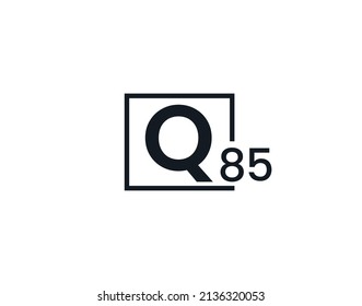 Q85, 85Q Initial letter logo