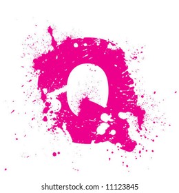Q_splattered_letter