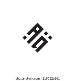 QA abstract geometric concept logo in high quality professional design that will be best for street style