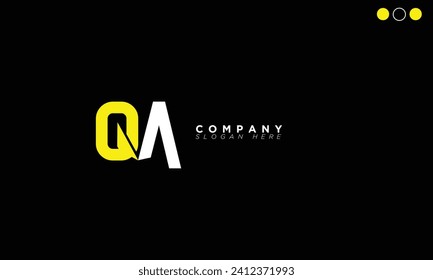 QA Alphabet letters Initials Monogram logo AQ, Q and A
