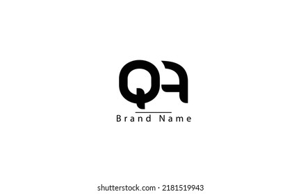 QA AQ Q A abstract vector logo monogram template