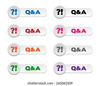 Q&A buttons