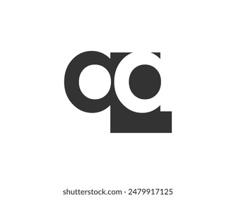 QA creative geometric initial based modern and minimal logo. Letter q a trendy fonts. Universal professional elegant techno vector design.