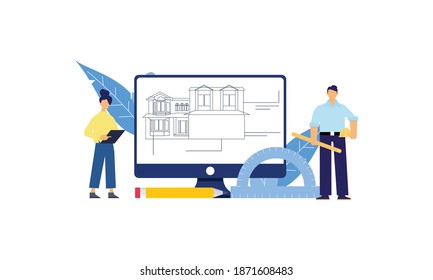 Qa engineers concept illustration Vector