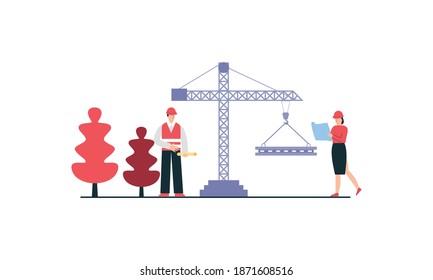 Qa engineers concept illustration Vector