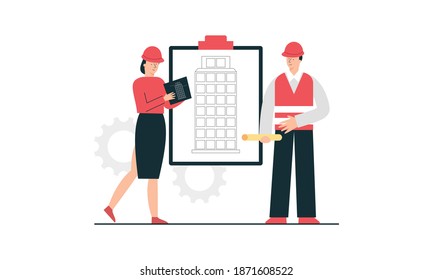 Qa engineers concept illustration Vector