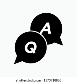 Q&A Icon. Conversation Illustration As A Simple Vector Sign & Trendy Symbol for Design, Websites, Presentation or Application.