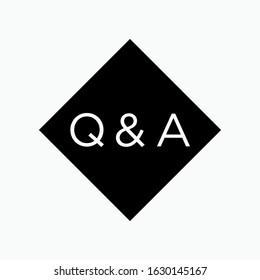 Q&A Icon. Conversation Sign. Question and Answer Sign & Trendy Symbol - Vector.