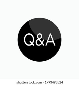 Q&A Icon. Helpdesk Symbol - Vector.