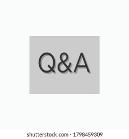 Q&A Icon. Helpdesk Symbol - Vector.