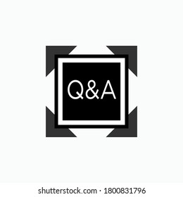 Q&A Icon. Helpdesk Symbol - Vector.