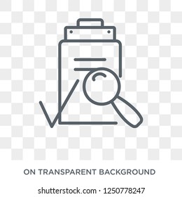 QA icon. Trendy flat vector QA icon on transparent background from E-learning and education collection. High quality filled QA symbol use for web and mobile