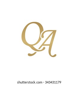 QA initial monogram logo