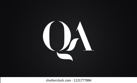 QA Letter Logo Design Template Vector