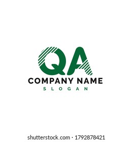 QA Letter Logo Design. QA letter logo Vector Illustration - Vector