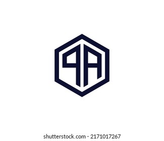 QA logo design vector template