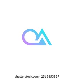 QA Logo Initial Design. Letter QA Icon