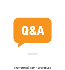 Q&A question answer icon