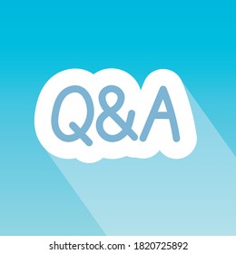 Q&A (questions and answers) concept - vector illustration