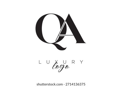 QS Serif Letter Monogram Typografy Logo für elegante Premium-Branding-Identität