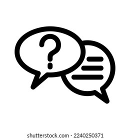 qa session icon or logo isolated sign symbol vector illustration - high quality black style vector icons
