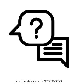qa Session Symbol oder Logo einzeln auf Zeichen Vektorgrafik - qualitativ hochwertige Vektorsymbole mit schwarzem Stil
