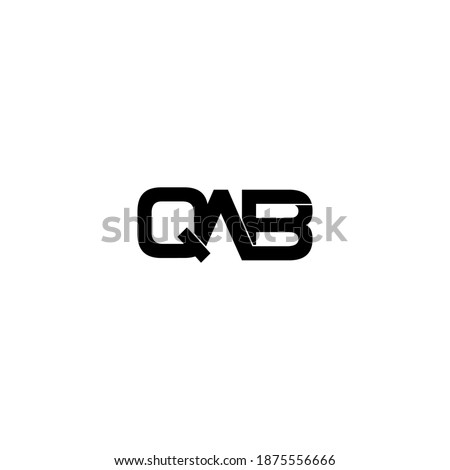 qab letter original monogram logo design