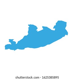 Qachas Nek region map in Lesotho country