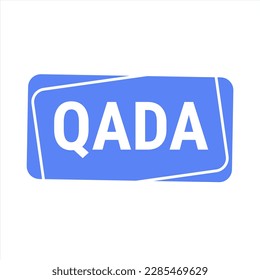 Qada Blue Vector Callout Banner mit Informationen über vermisste schnelle Tage