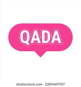 Cartel de la llamada del vector rosa de Qada con información sobre cómo compensar los días rápidos perdidos